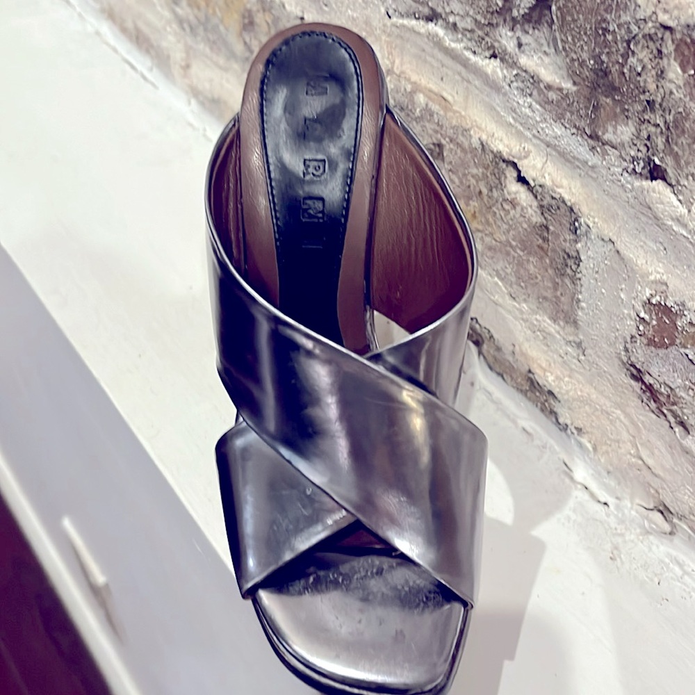 Metallic silver Marni platform - Picture 7 of 9